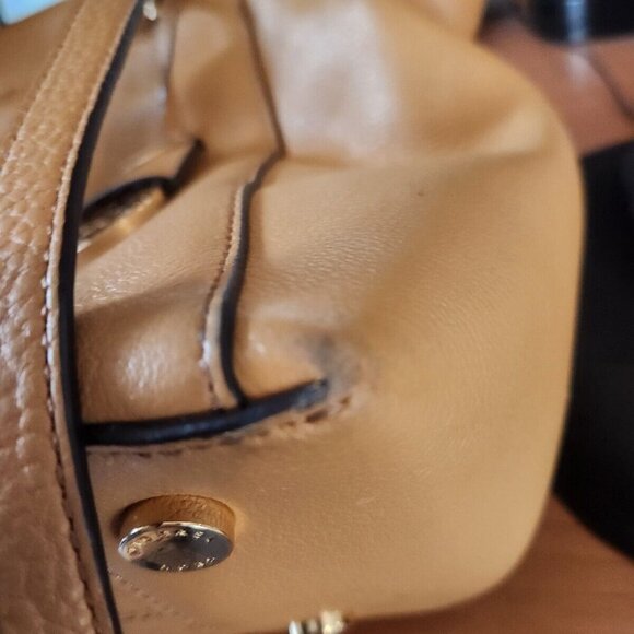 Michael Michael Kors Leather Handle Handbag Tan Riley - Picture 6 of 6
